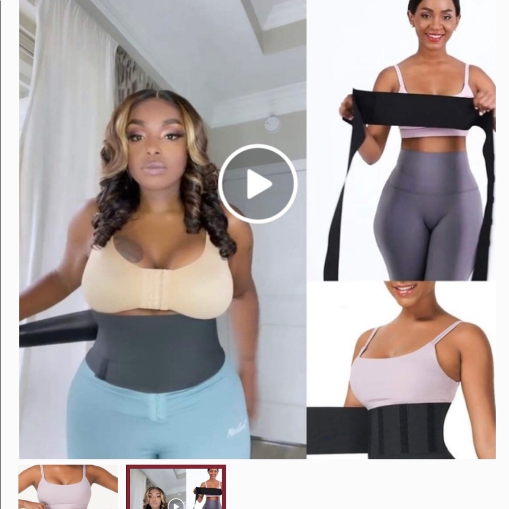 Waistband Wrap one size fits up to 4x. Takes you waist down and covers fupa.